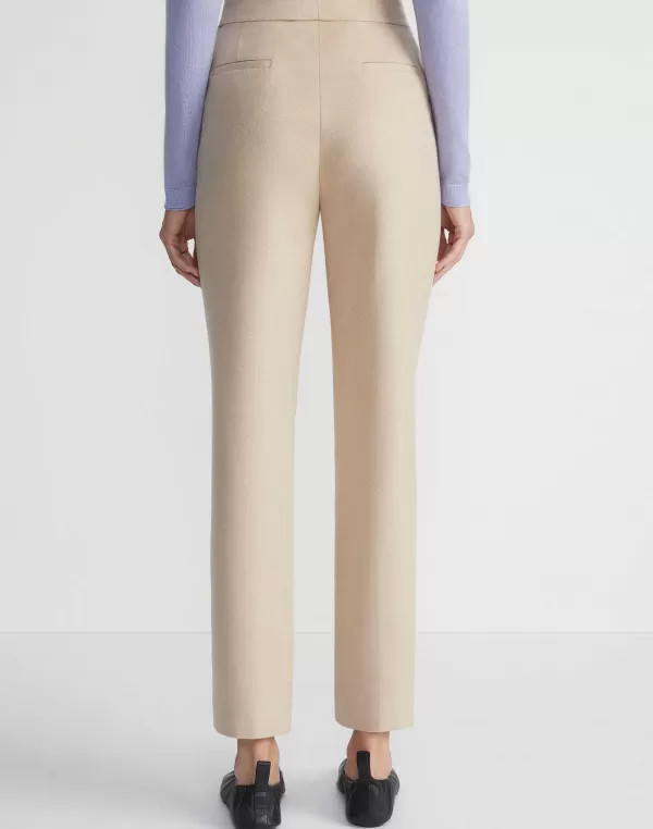 Women Lafayette 148 New York Camel Hair Clinton Ankle Pant