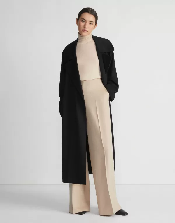 Women Lafayette 148 New York Camel Hair Oversized Trench Coat