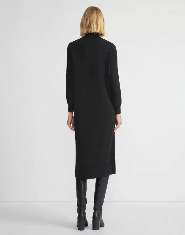 Women Lafayette 148 New York Cashmere Blouson Sleeve Dress