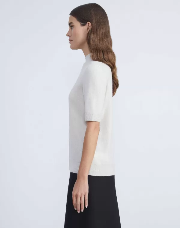 Women Lafayette 148 New York Cashmere Mockneck Sweater