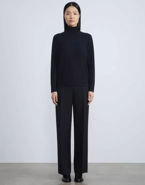 Women Lafayette 148 New York Cashmere Turtleneck Sweater