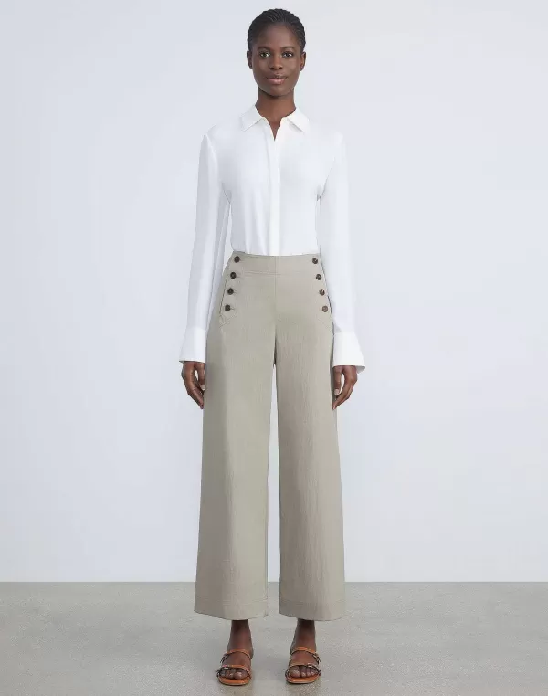 Women Lafayette 148 New York Cotton Twill Seabring Pant