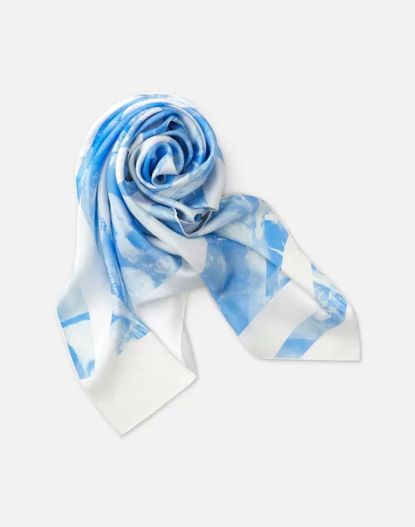 Women Lafayette 148 New York Eco Flora Print Silk Scarf