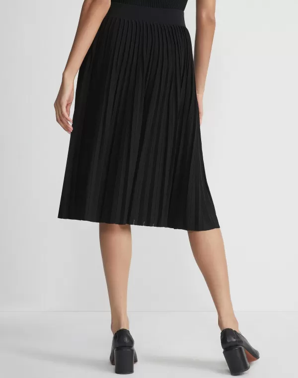 Women Lafayette 148 New York Finespun Voile Pleat Stitch Skirt