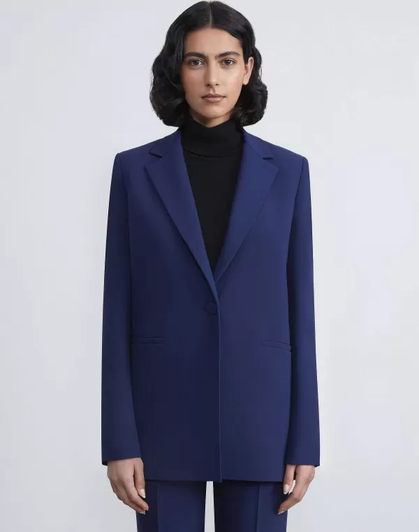 Women Lafayette 148 New York Finesse Crepe Blazer