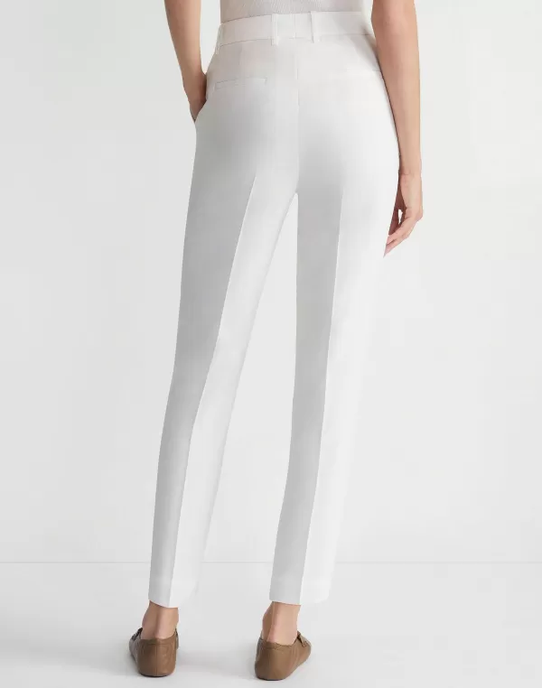 Women Lafayette 148 New York Finesse Crepe Clinton Ankle Pant