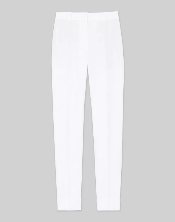 Women Lafayette 148 New York Finesse Crepe Essex Slim Pant