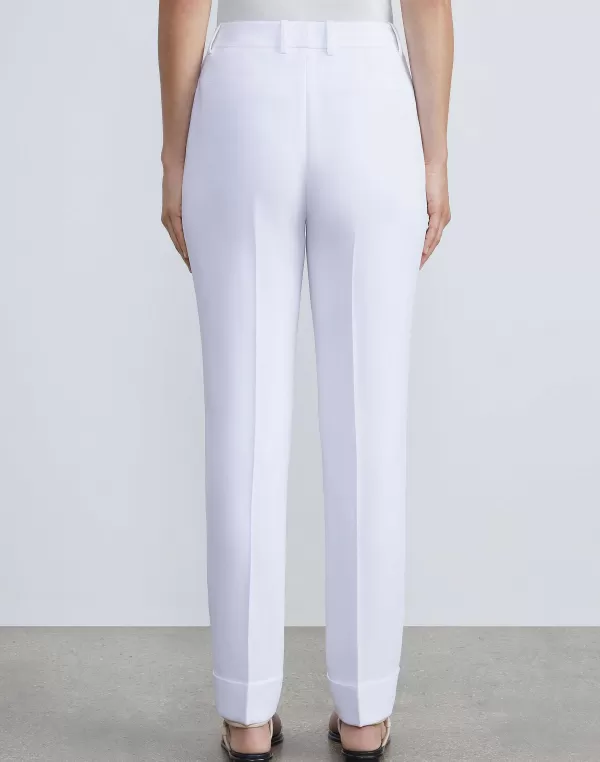 Women Lafayette 148 New York Finesse Crepe Essex Slim Pant