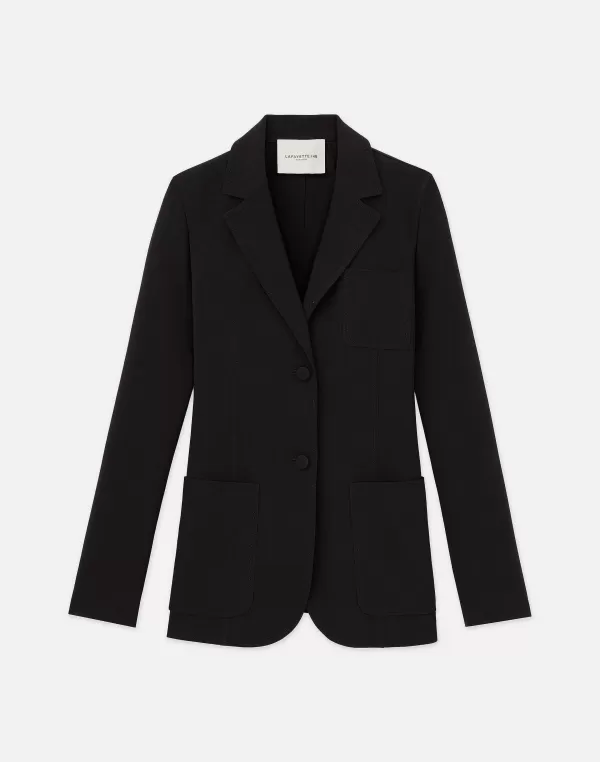 Women Lafayette 148 New York Finesse Crepe Three Pocket Blazer