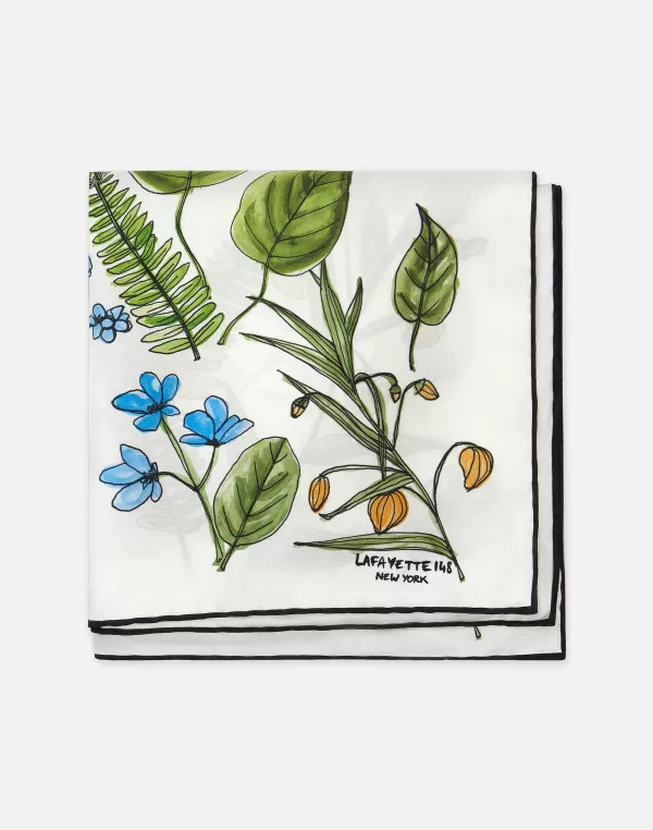 Women Lafayette 148 New York Gardens Of New York Print Silk Scarf