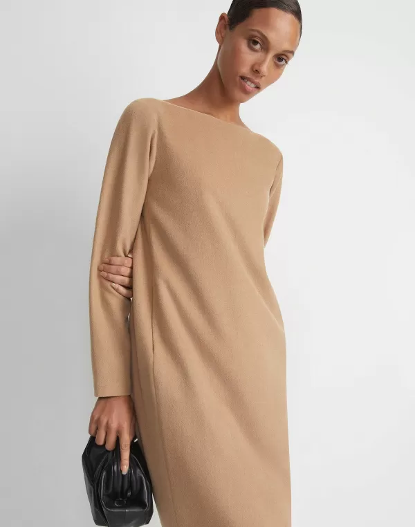 Women Lafayette 148 New York Hair Bateau Neck Dress