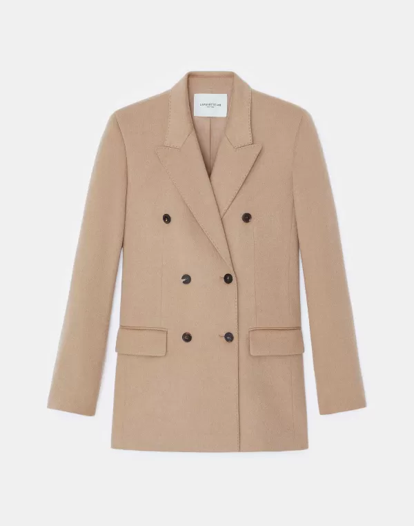 Women Lafayette 148 New York Hair Double-Breasted Trinity Blazer