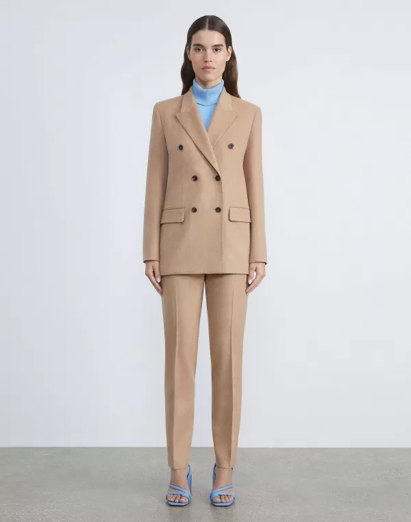 Women Lafayette 148 New York Hair Double-Breasted Trinity Blazer