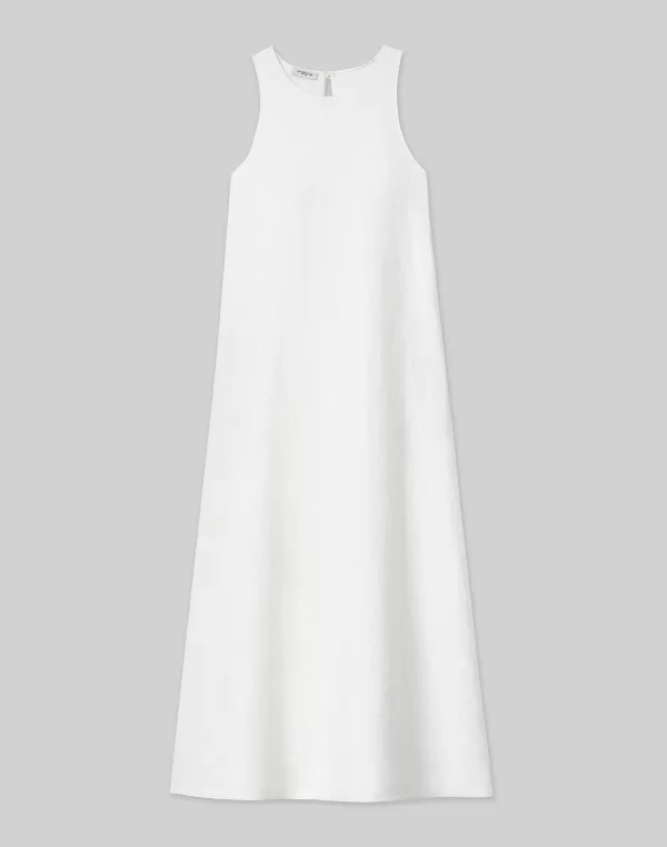 Women Lafayette 148 New York Linen A-Line Maxi Dress