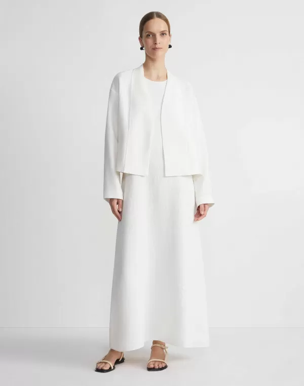 Women Lafayette 148 New York Linen A-Line Maxi Dress