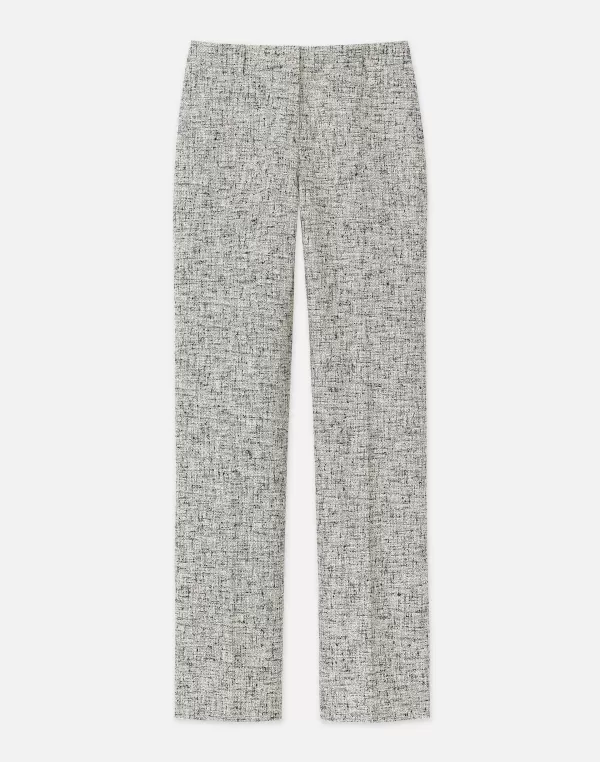 Women Lafayette 148 New York Linen-Cotton Boucl Tweed Gates Pant