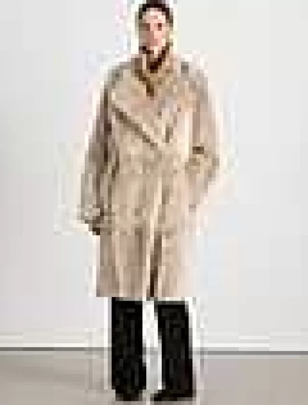 Women Lafayette 148 New York Long Hair Shearling Reversible Oversized Coat