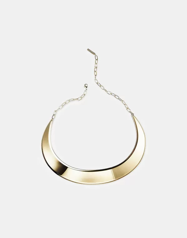 Women Lafayette 148 New York Lune Brass Collar Necklace