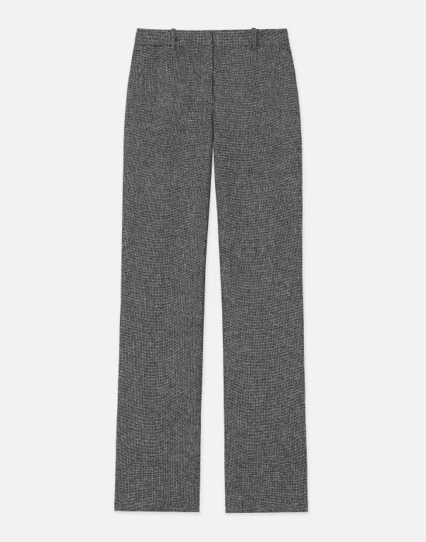 Women Lafayette 148 New York Marled Linen Basketweave Gates Pant