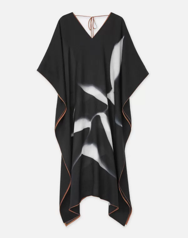 Women Lafayette 148 New York Martha Madigan X L148 Print Sustainable Voile Kaftan