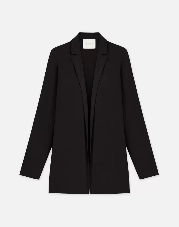 Women Lafayette 148 New York Matte Jersey Open Front Jacket