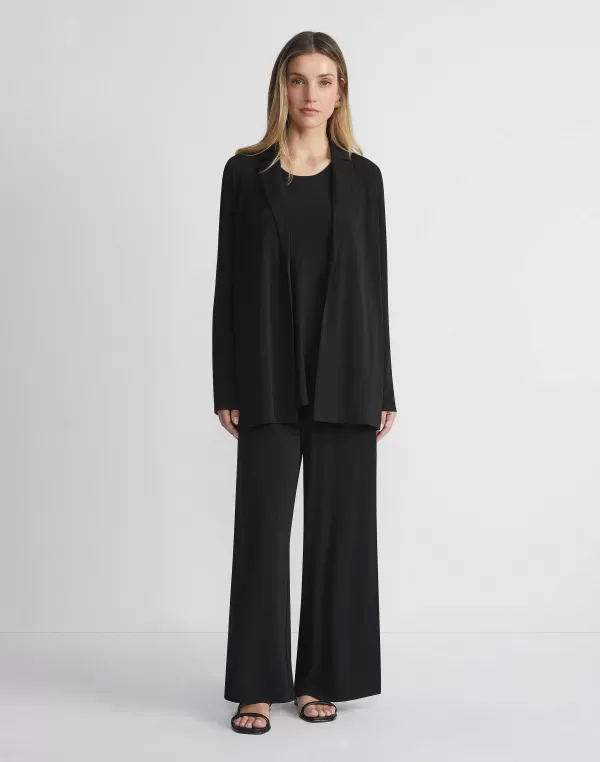 Women Lafayette 148 New York Matte Jersey Open Front Jacket