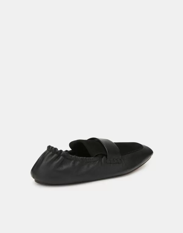 Women Lafayette 148 New York Nappa Leather & Suede Packable Loafer