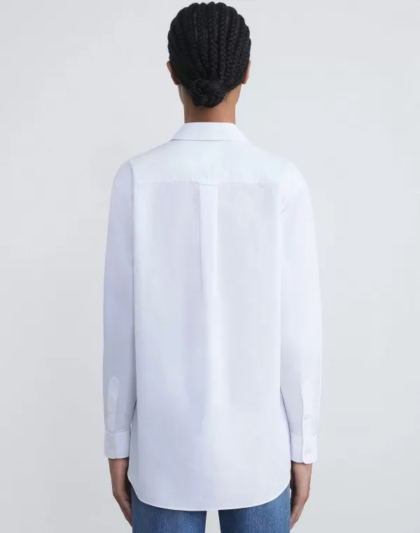 Women Lafayette 148 New York Organic Cotton Poplin Oversized Shirt