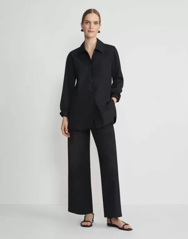 Women Lafayette 148 New York Organic Cotton Poplin Riverside Pant