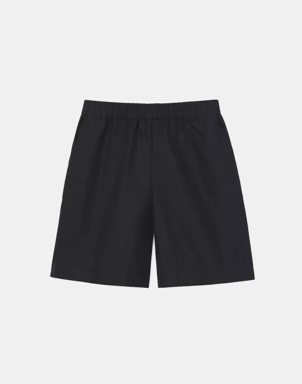 Women Lafayette 148 New York Organic Cotton Poplin Riverside Short