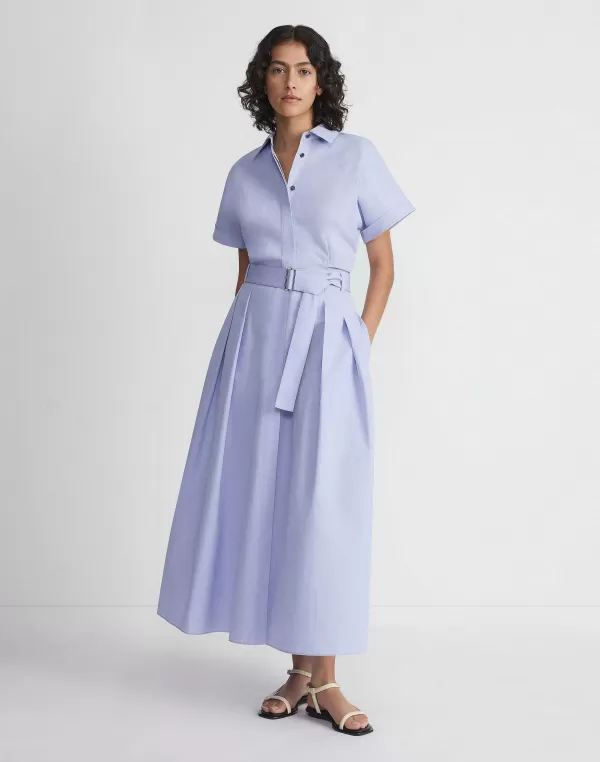 Women Lafayette 148 New York Organic Cotton Poplin Shirtdress