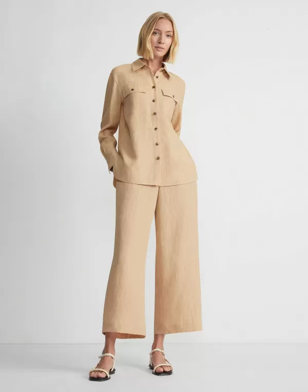 Women Lafayette 148 New York Organic Linen Shirt Jacket