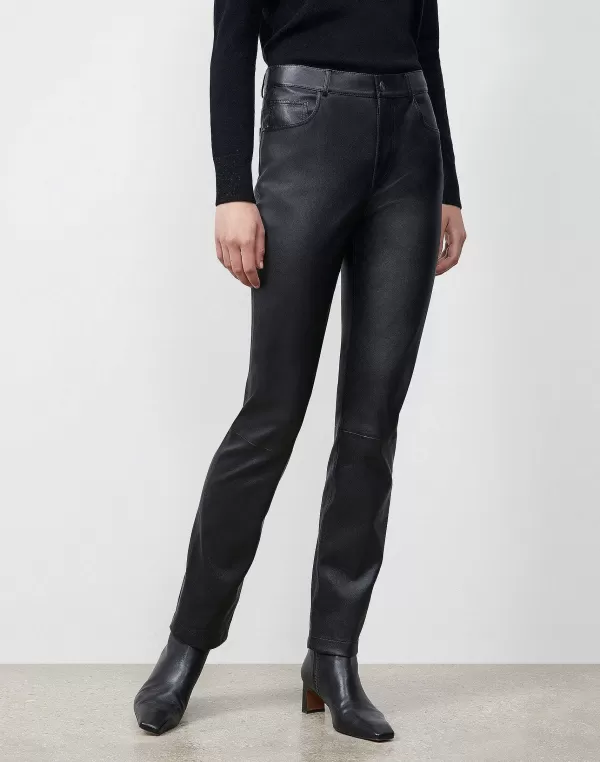 Women Lafayette 148 New York Reeve Pant In Silky Stretch Nappa