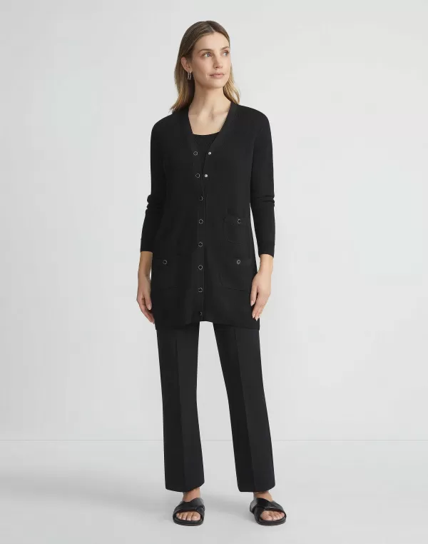 Women Lafayette 148 New York Responsible Matte Crepe Foley Flared Pant