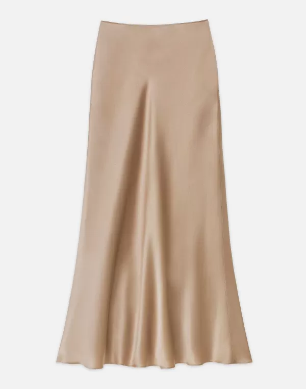 Women Lafayette 148 New York Satin Bias Maxi Skirt