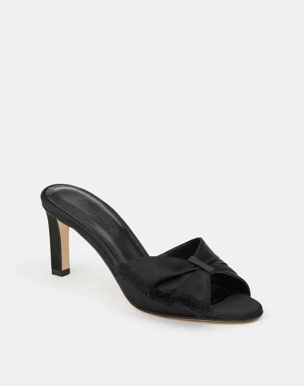 Women Lafayette 148 New York Satin Heeled Mule