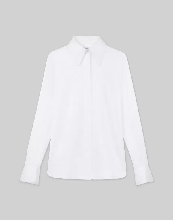 Women Lafayette 148 New York Silk Charmeuse Blouse