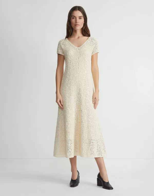 Women Lafayette 148 New York Soutache Embroidered Cotton Dress