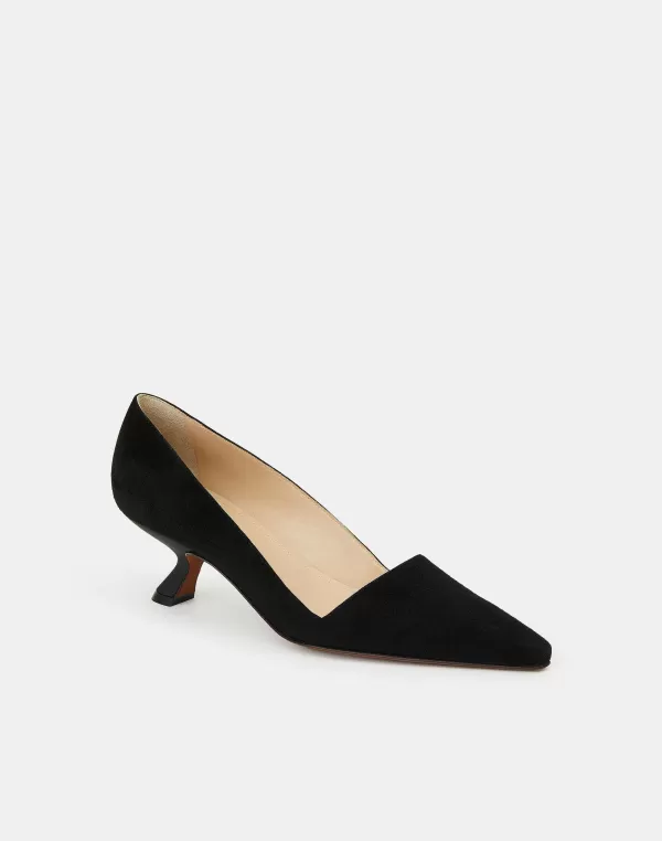 Women Lafayette 148 New York Suede Heeled Pump