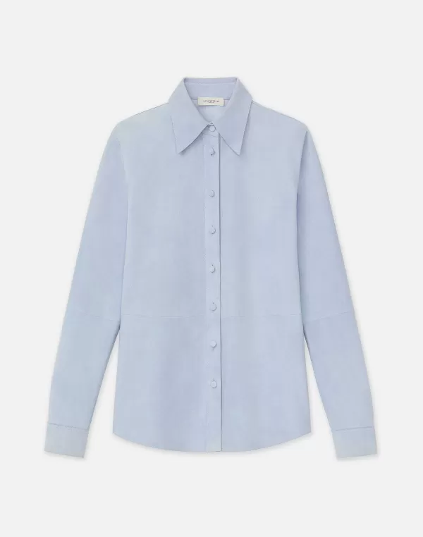 Women Lafayette 148 New York Suede Shirt Jacket